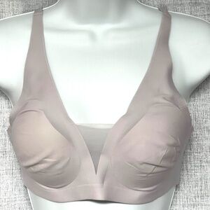 Knix Revolution Shadow Mesh Bra Size M Pale Lavender Wireless Adjustable Padded